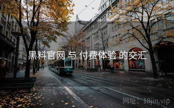 黑料官网 与 付费体验 的交汇  第1张
