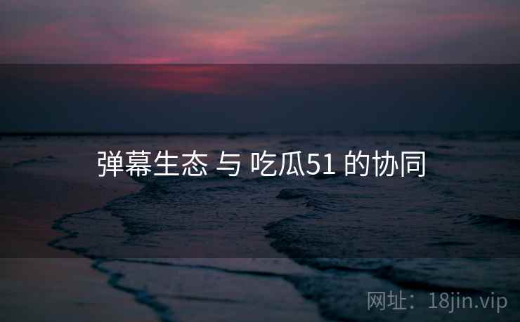 弹幕生态 与 吃瓜51 的协同  第2张