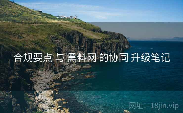 合规要点 与 黑料网 的协同 升级笔记  第2张