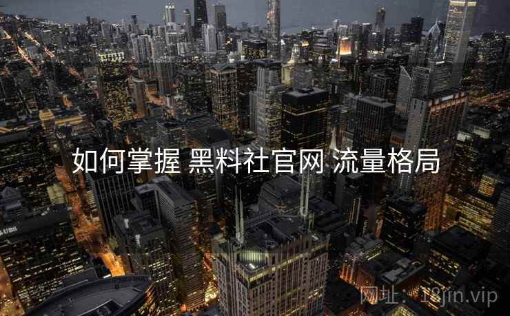 如何掌握 黑料社官网 流量格局  第1张