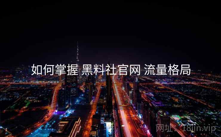 如何掌握 黑料社官网 流量格局  第2张