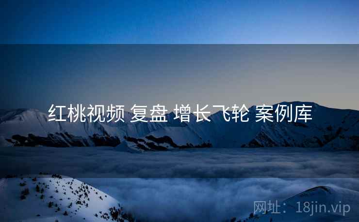 红桃视频 复盘 增长飞轮 案例库  第1张