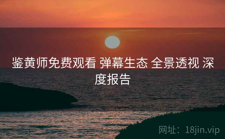 鉴黄师免费观看 弹幕生态 全景透视 深度报告  第2张