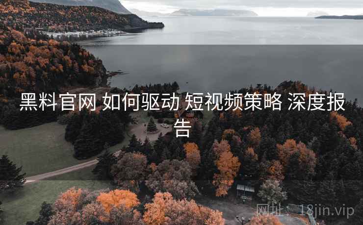 黑料官网 如何驱动 短视频策略 深度报告  第2张